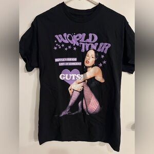 Women’s size medium Olivia Rodrigo “GUTS” world tour tee shirt